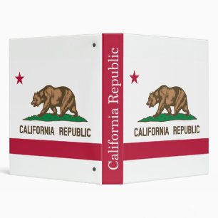 California Republic State Flag Binder