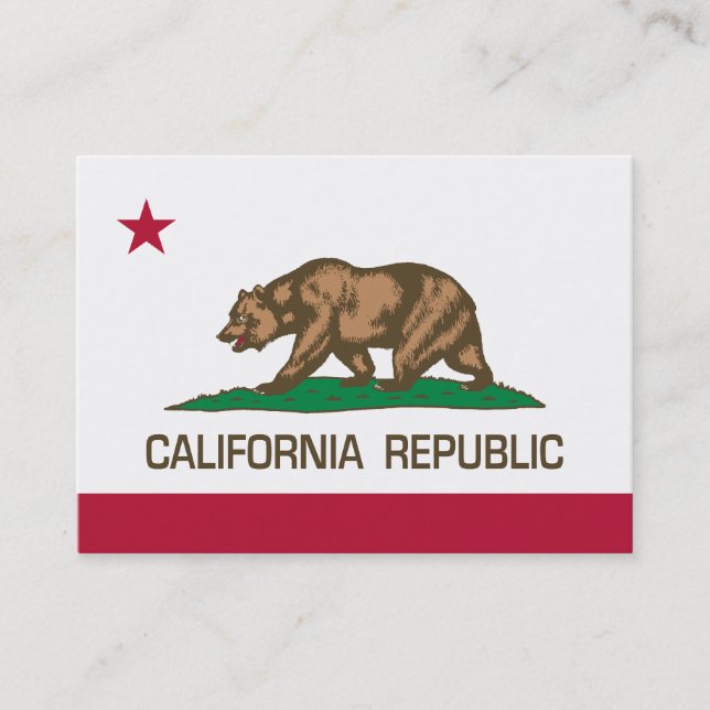 California Republic (State Flag) Business Card (Front)