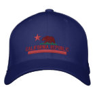 CALIFORNIA REPUBLIC State Flag Embroidered Cap