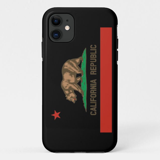 California Republic State Flag iPhone Case (Back)