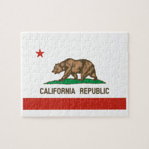 California Republic State Flag Jigsaw Puzzle