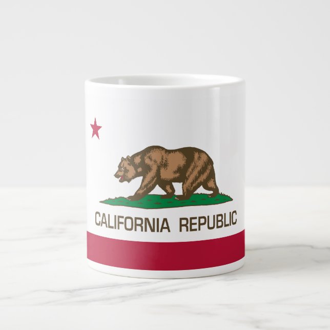 California Republic (State Flag) Large Coffee Mug (Front)