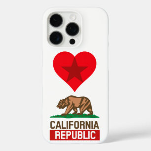 CALIFORNIA REPUBLIC State Flag Love iPhone 16 Pro Case