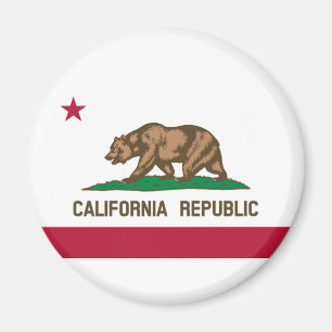 California Republic State Flag Magnet