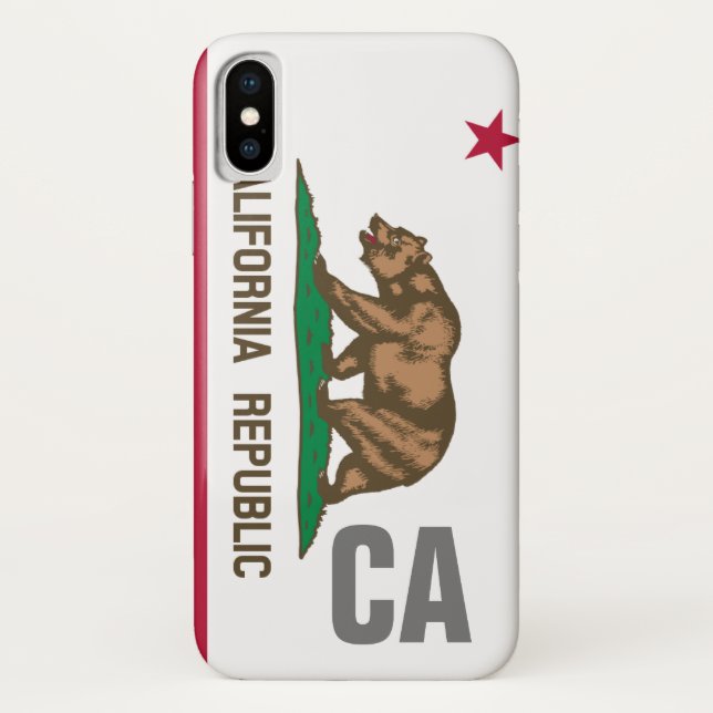 California Republic state flag personalized Case-Mate iPhone Case (Back)