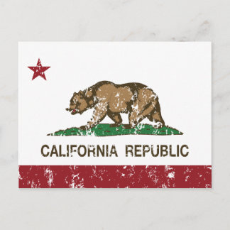 California Republic State Flag Postcard