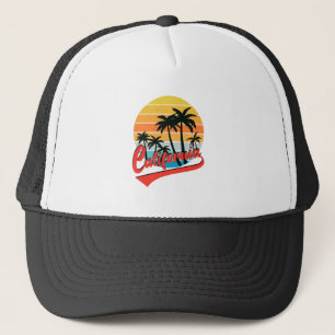 California Retro Sunset Trucker Hat
