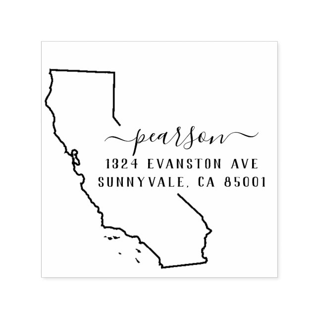 California Return Address Stamp Self-Inking (Design)