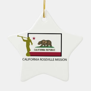 CALIFORNIA ROSEVILLE MISSION LDS CTR CERAMIC ORNAMENT