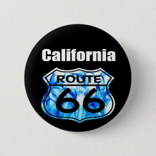 california Route 66 2 Inch Round Button