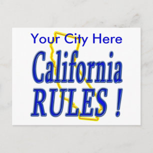 California Rules ! Postcard
