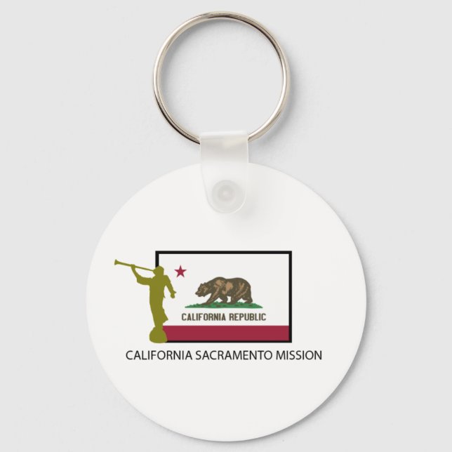 CALIFORNIA SACRAMENTO MISSION  LDS CTR KEYCHAIN (Front)