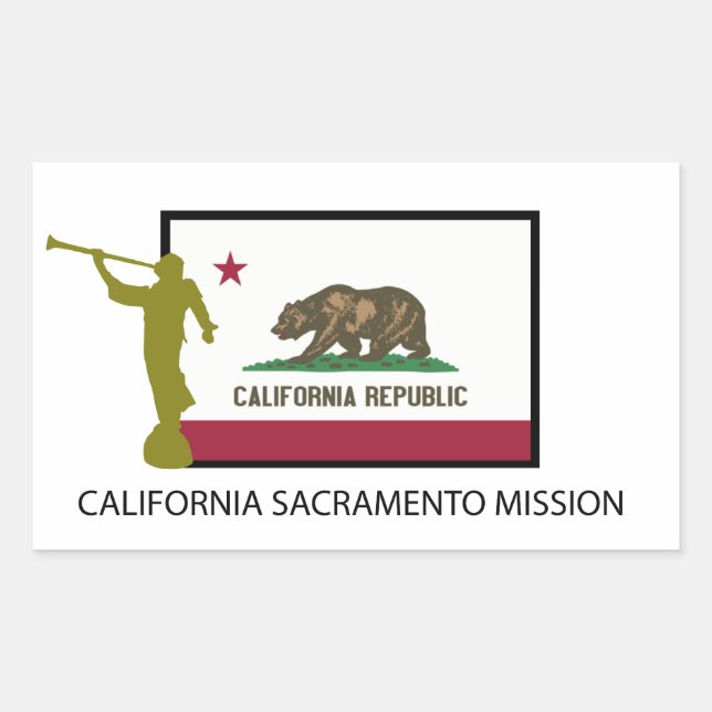 CALIFORNIA SACRAMENTO MISSION  LDS CTR STICKER (Front)