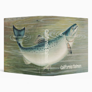 California Salmon by S.A. Kilbourne, Vintage Fish Binder