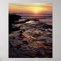 California, San Diego, La Jolla, Sunset over
