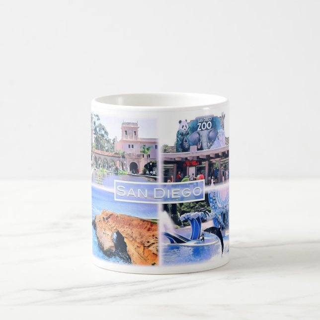 California -  San Diego - Mosaic - USA - Coffee Mug (Center)