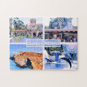 California -  San Diego - Mosaic - USA - Jigsaw Puzzle