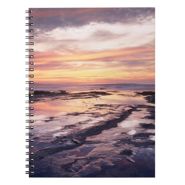 California, San Diego, Sunset Cliffs, Sunset 1 Notebook (Front)