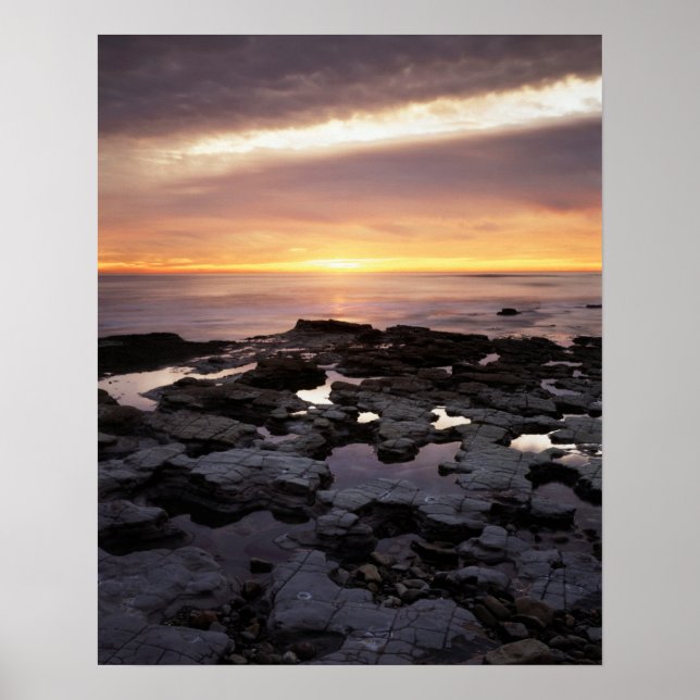 California, San Diego, Sunset Cliffs, Sunset 6 Poster (Front)