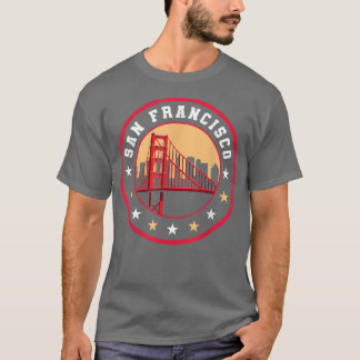 California San Francisco City Gift Bridge Souvenir T-Shirt