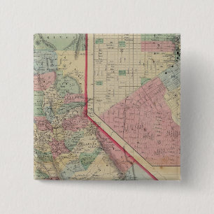 California, San Francisco Map by Mitchell 2 Inch Square Button