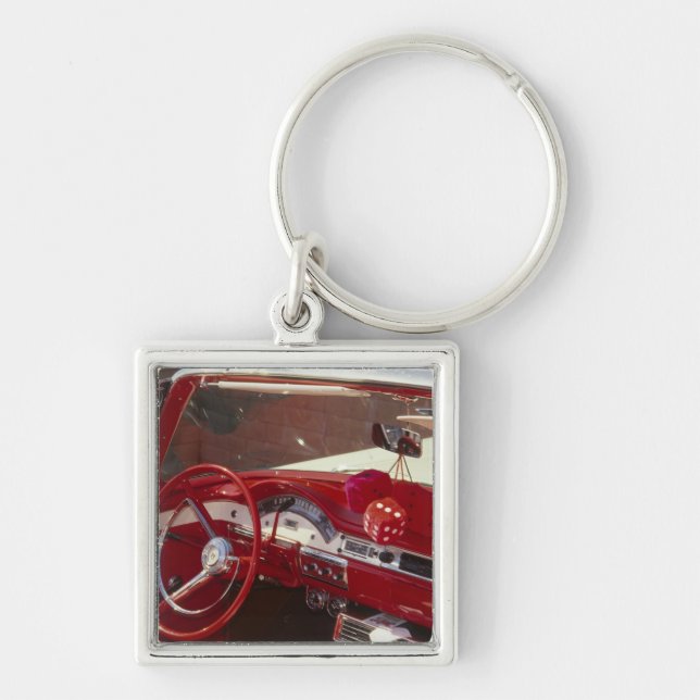 California:  Santa Ynez Valley, Solvang, 1957 Keychain (Front)