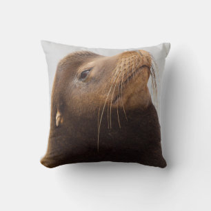 California Sea Lion Throw Pillow