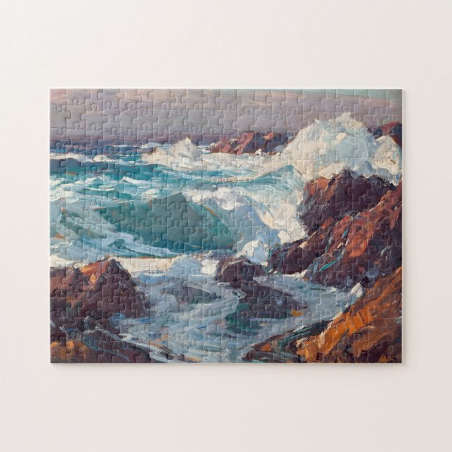 California Sea Scape | Edgar Alwin Payne Jigsaw Puzzle (Horizontal)