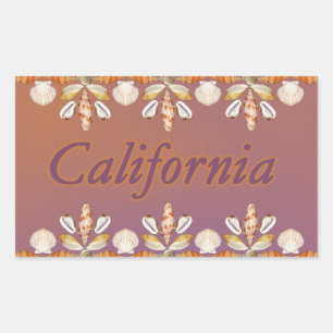 California Sea Shells Sticker