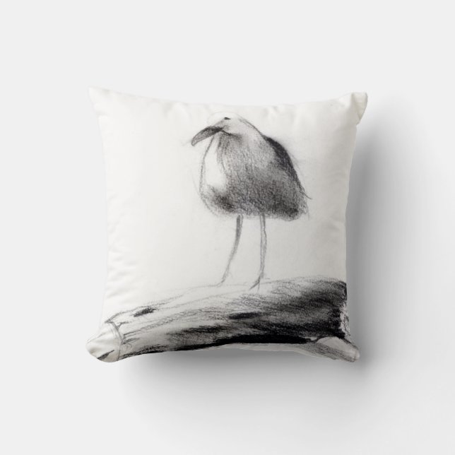 California Seagull 2012 Throw Pillow (Front)