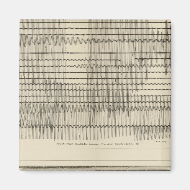 California Seismograms 10 Magnet (Front)