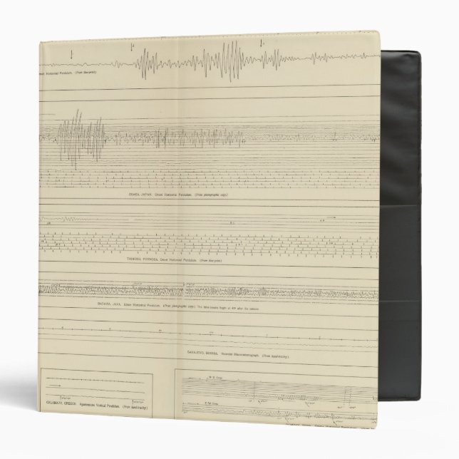 California Seismograms 15 Binder (Front/Inside)