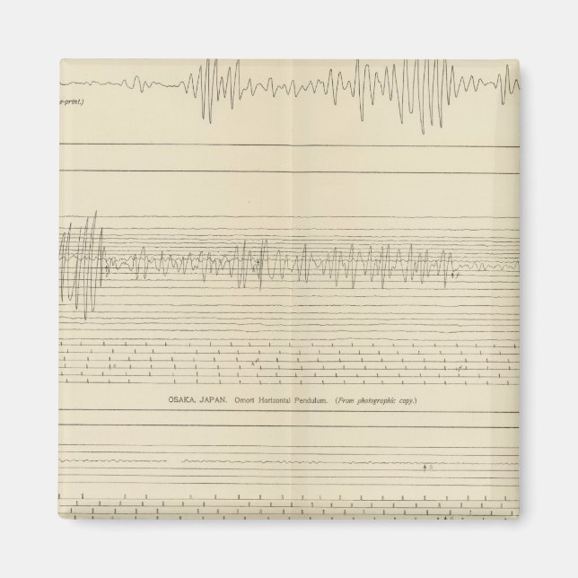 California Seismograms 15 Magnet (Front)