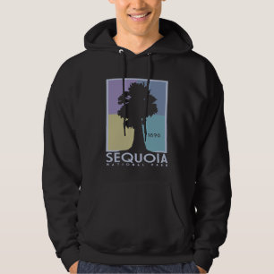 California Sequoia National Park Vintage Poster De Hoodie