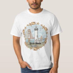 California Shells Lighthouse t-shirt