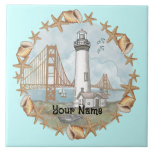 California Shells Lighthouse tile