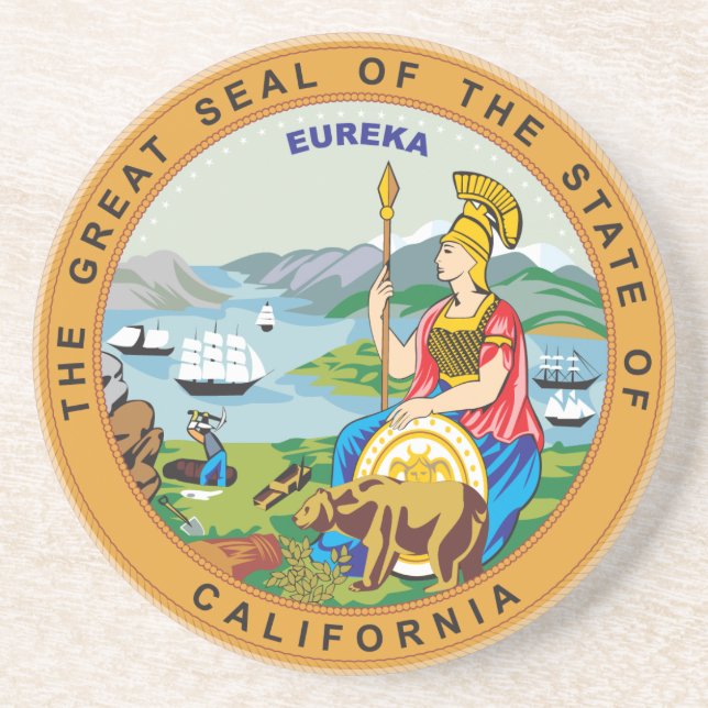 California sign coaster (Front)