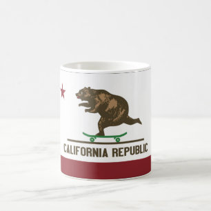 California Skateboard Bear Coffee Mug