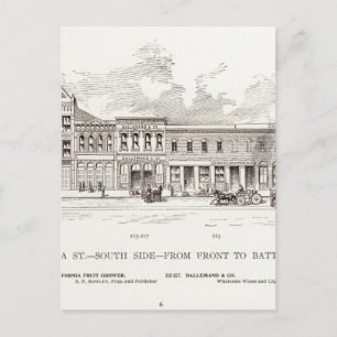California South side Front and Battery Postcard