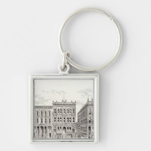 California South side Sansome and Leidesdorff Keychain