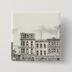 California South side Webb and Kearny 2 Inch Square Button