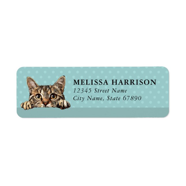 California Spangled Cat Return Address Labels (Front)