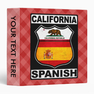 California Spanish American Binder