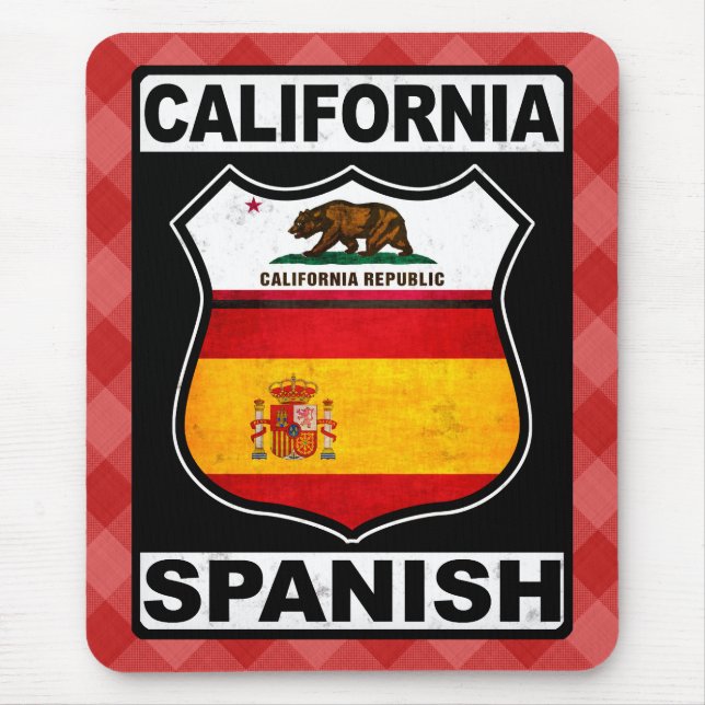 California Spanish American Mousemat Mouse Pad (Front)