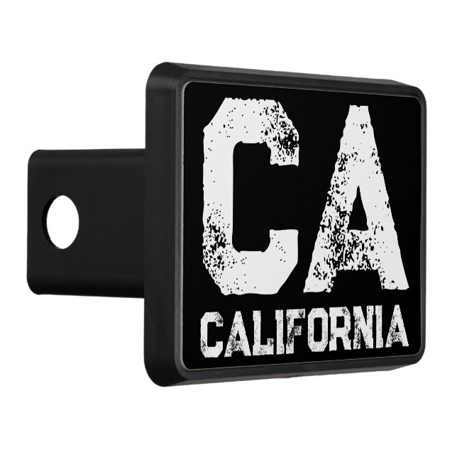 California State abbreviation trailer hitch cover (Right)