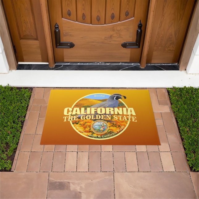 California State Bird & Flower Doormat (Outdoor)