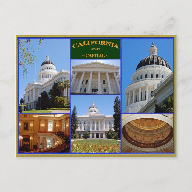 California state capital postcard (Front)