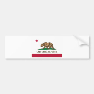 California State Flag Bumper Sticker
