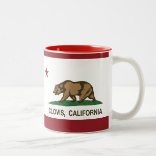 California State Flag Clovis Two-Tone Coffee Mug