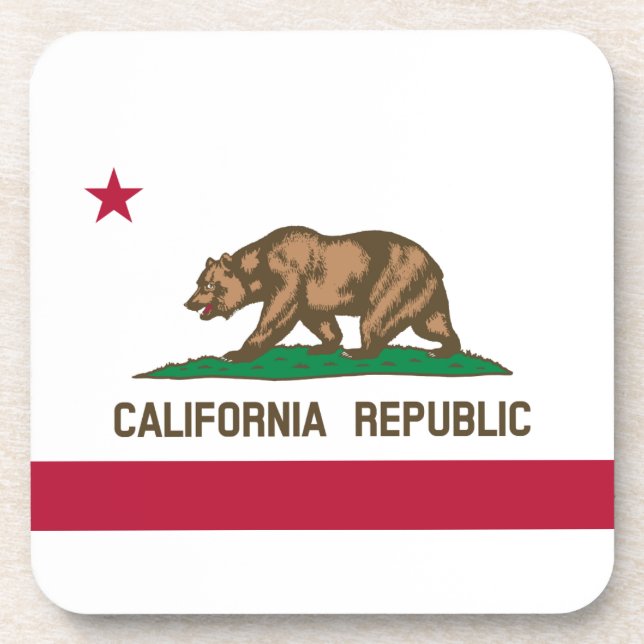 California State Flag Coaster (Front)
